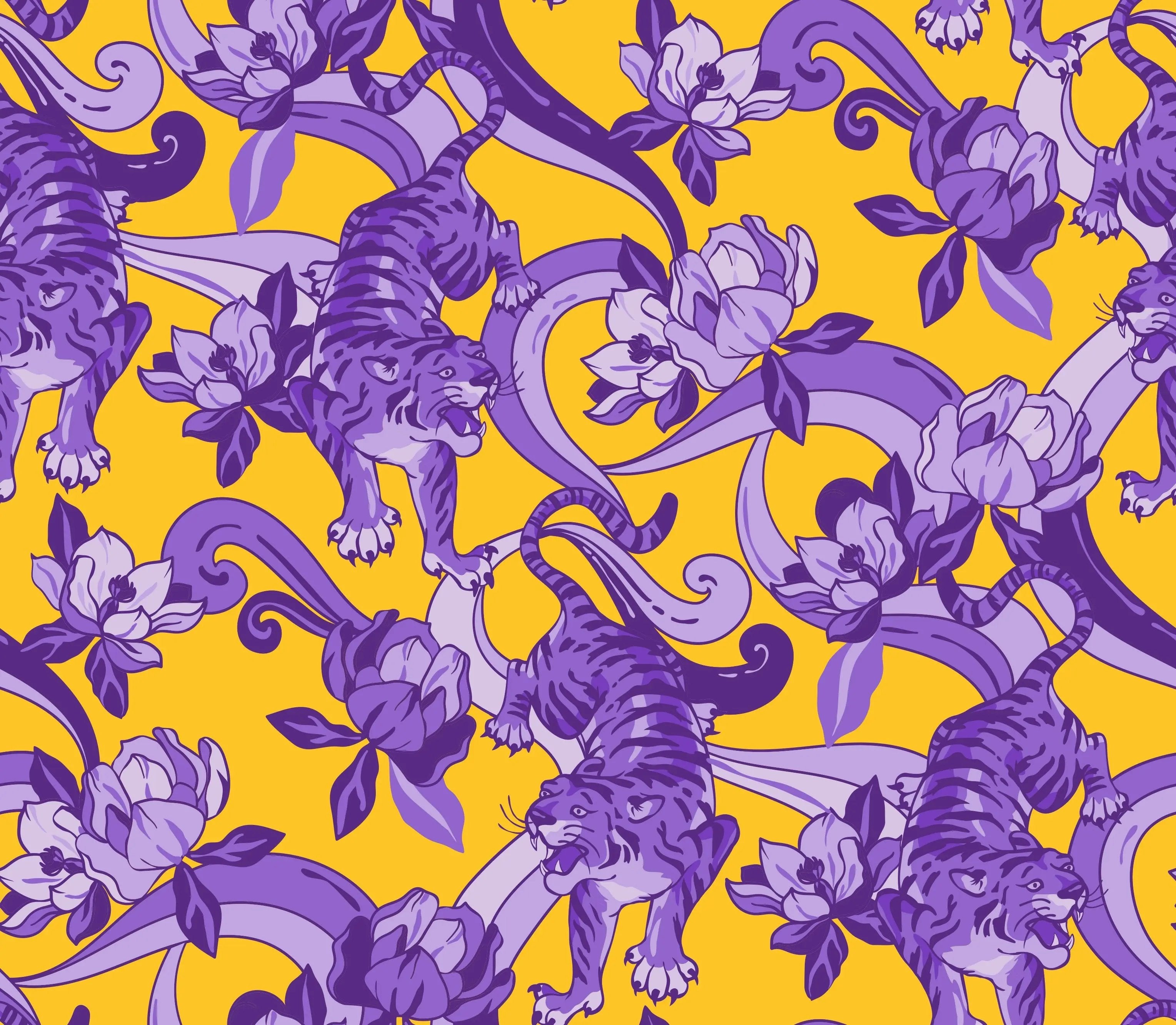 Hampton Sleeveless Tunic Dress LSU Hear Me Roar Collection Katherine Way